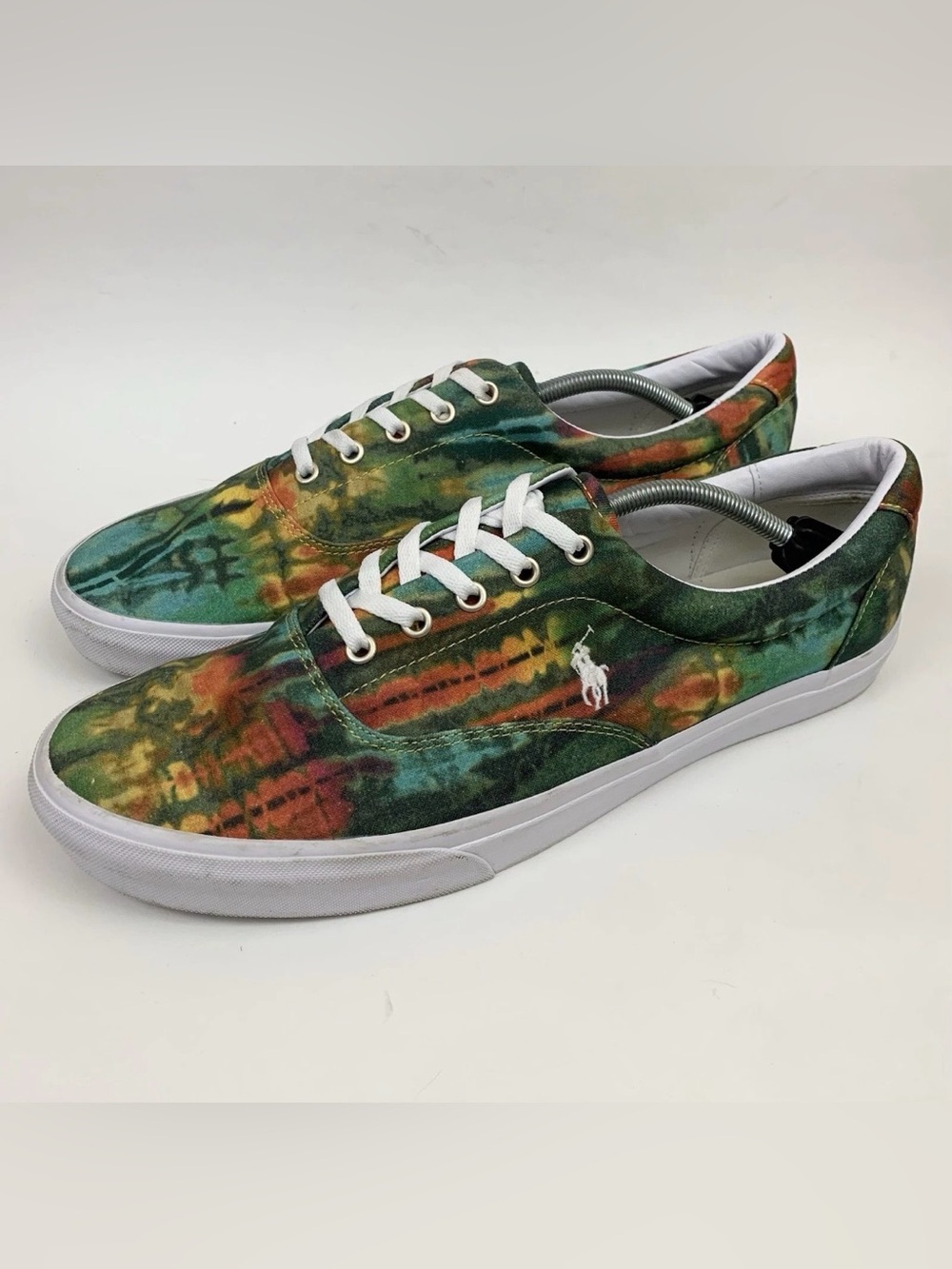 Polo Ralph Lauren Shoes Mens 14 Multicolored Tie Dye Keaton Pony Logo Sneakers